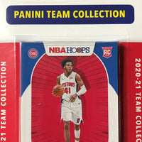 Detroit Pistons 2020 2021 Hoops Factory Sealed Team Set with Rookie cards of Saben Lee, Isaiah Stewart, Saddiq Bey and Killian Hayes