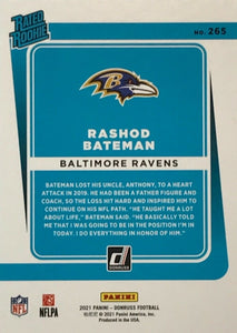 Baltimore Ravens 2021 Donruss Factory Sealed Team Set with a Rated Rookie Card of Rashod Bateman