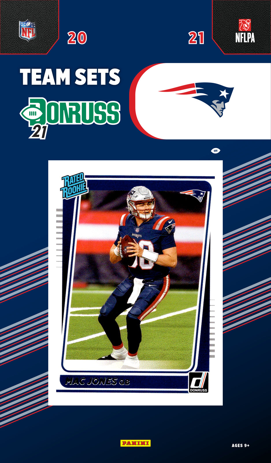 New England Patriots 2021 Donruss Factory Sealed Team Set with Tom