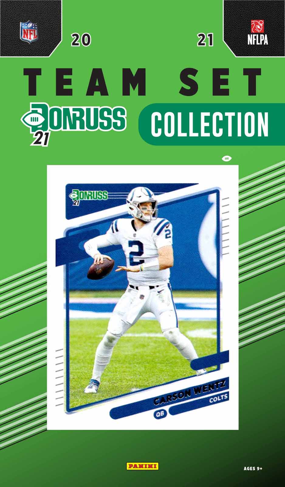 Indianapolis Colts 2021 Donruss Factory Sealed Team Set with Peyton Manning and 3 Rated Rookies