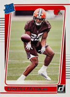 Cleveland Browns 2021 Donruss Factory Sealed Team Set with a Rated Rookie Card of Jeremiah Owusu-Koramoah
