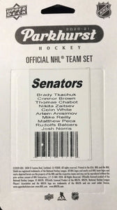 Ottawa Senators  2020 2021 Upper Deck PARKHURST Factory Sealed Team Set