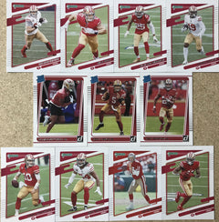 : San Francisco 49ers 2021 Donruss Factory Sealed 11 Card Team  Set with Jimmy Garoppolo and a Trey Lance Rated Rookie Card Plus :  Collectibles & Fine Art