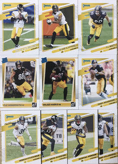 2021 Donruss Pittsburgh Steelers NFL Football Card Team Set