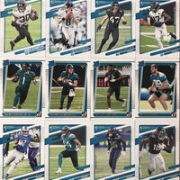 Jacksonville Jaguars 2021 Donruss Factory Sealed Team Set with a Rated Rookie Card of Trevor Lawrence #251