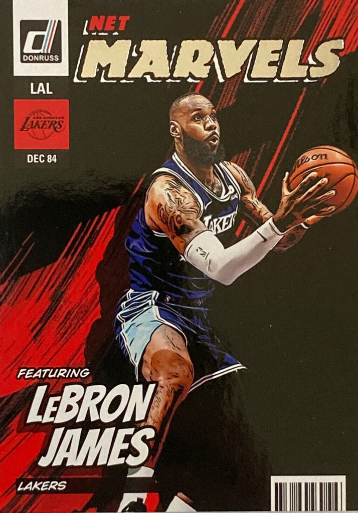 Lebron James 2022 2023 Panini Donruss Net Marvels Series Mint Insert C The Strictly Mint Card 