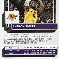 LeBron James 2022 2023 Panini Donruss Series Mint Card #128