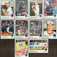 Washington Nationals 2022 Topps HERITAGE 10 Card Team Set with Strasburg, Soto and Rookie Cards Plus