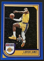 LeBron James 2022 2023 Hoops Series Mint Blue Parallel Version of Card #170
