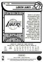 LeBron James 2022 2023 Hoops Series Mint PURPLE Parallel Version of Card #170
