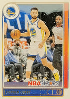 Stephen Curry 2021 2022 Hoops WINTER Edition Basketball Series Mint Card #18 with Gold Lettering
