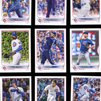Chicago Cubs 2022 Topps Complete 17 Card Team Set Featuring Willson Contreras Plus Rookie Cards and Others