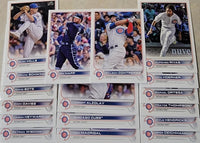 Chicago Cubs 2022 Topps Complete 17 Card Team Set Featuring Willson Contreras Plus Rookie Cards and Others
