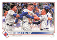Chicago Cubs 2022 Topps Complete 17 Card Team Set Featuring Willson Contreras Plus Rookie Cards and Others
