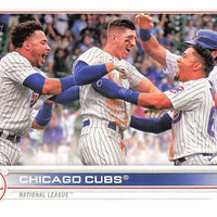Chicago Cubs 2022 Topps Complete 17 Card Team Set Featuring Willson Contreras Plus Rookie Cards and Others