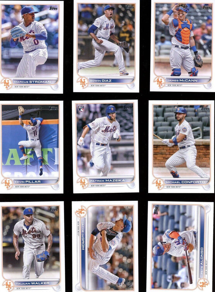 New York Mets 2022 Topps Complete Mint Hand Collated 20 Card Team