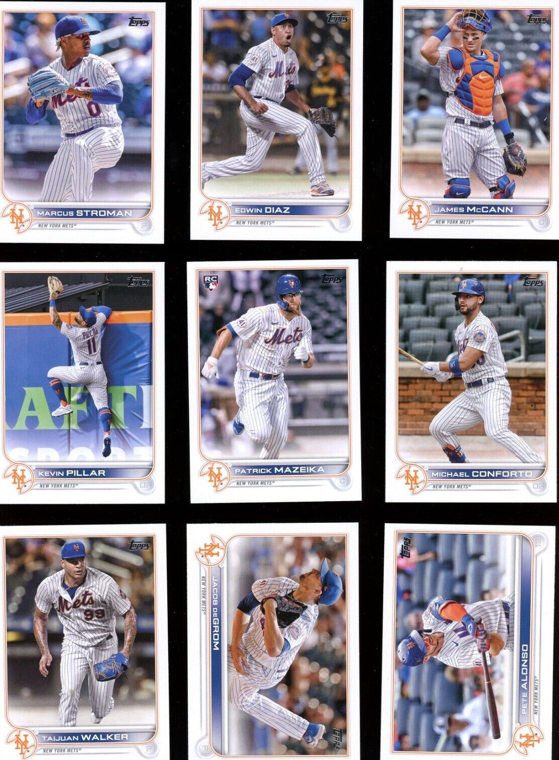New York Mets 2022 Topps Complete Mint Hand Collated 20 Card Team Set