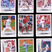 St. Louis Cardinals 2022 Topps Complete Mint Hand Collated 21 Card Team Set Featuring Yadier Molina and Adam Wainwright Plus a Lars Nootbaar Rookie Card and More