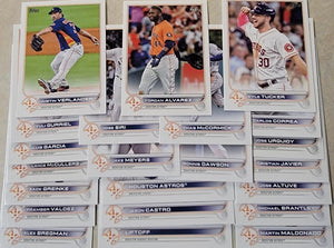  2020 Topps Heritage Houston Astros Team Set of 13