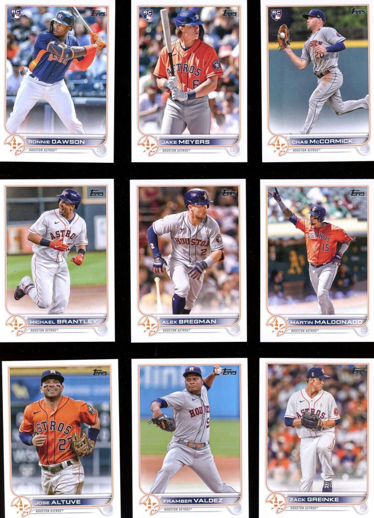  Houston Astros/Complete 2021 Topps Baseball Team Set