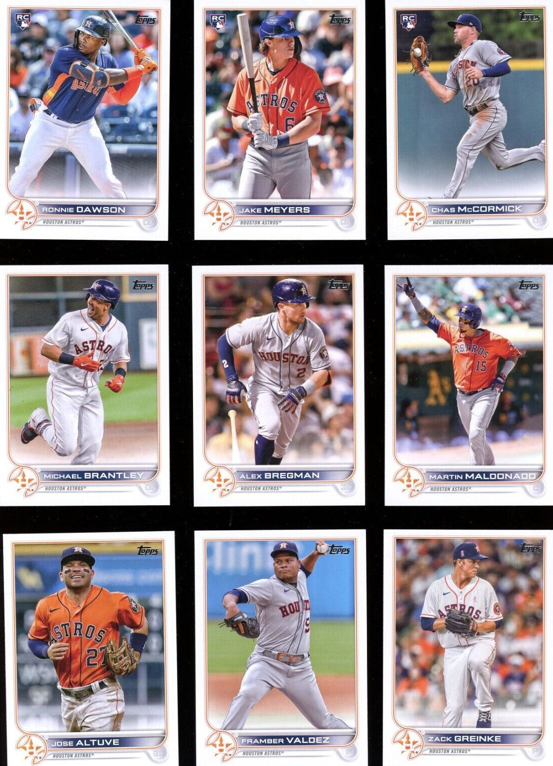 2023 Houston Astros MLB Topps NOW® Road To Opening Day 11-Card Team Set -  PR: 472
