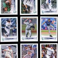 Seattle Mariners 2022 Topps Complete Mint Hand Collated 22 Card Team Set with Cal Raleigh Rookie Card #277 and Future Stars Plus