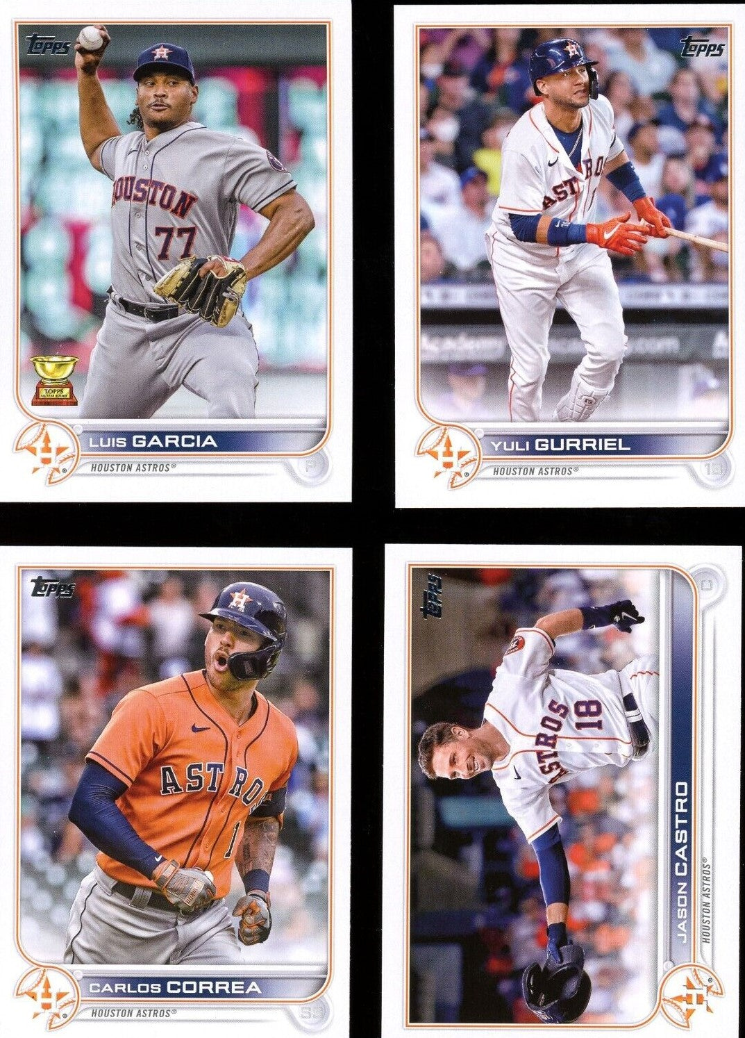 Houston Astros Baseball Half Sheet Misc. (Must Purchase 2 Half sheets –  Yippee Yay! Yard Cards