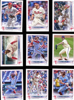 Philadelphia Phillies 2022 Topps Complete Mint Hand Collated 24 Card Team Set Featuring Bryce Harper and Rhys Hopkins Plus Rookie Cards and Others
