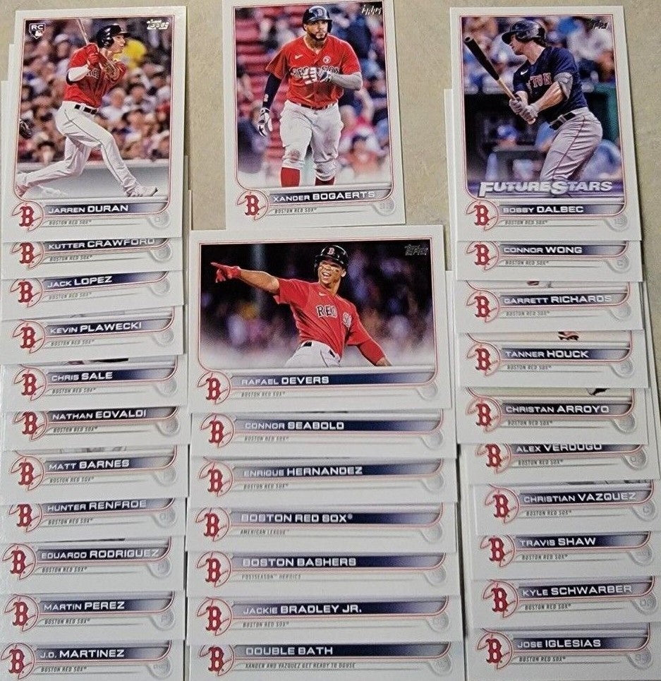  2022 Topps Heritage Boston Red Sox Team Set of 14