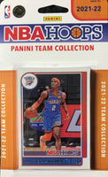 Oklahoma City Thunder 2021 2022 Hoops Factory Sealed Team Set with Rookie Cards of Josh Giddey, Jeremiah Robinson-Earl, Tre Mann and Aaron Wiggins
