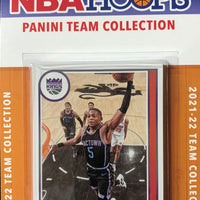 Sacramento Kings 2021 2022 Hoops Factory Sealed Team Set with a Rookie card of Davion Mitchell