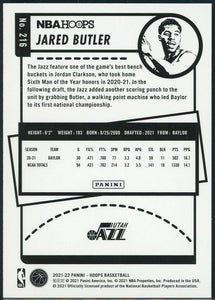 Utah Jazz 2021 2022 Hoops Factory Sealed Team Set with a Rookie Card of Jared Butler