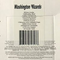 Washington Wizards 2021 2022 Hoops Factory Sealed Team Set Rookie Cards of Corey Kispert and Isaiah Todd