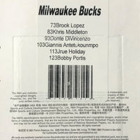 Milwaukee Bucks 2021 2022 Hoops Factory Sealed Team Set with Giannis Antetokounmpo Plus