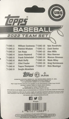 Chicago Cubs 2020 Team Card Set