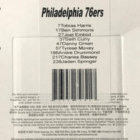 Philadelphia 76ers 2021 2022 Hoops Factory Sealed Team Set with Rookie cards of Charles Bassey and Jaden Springer