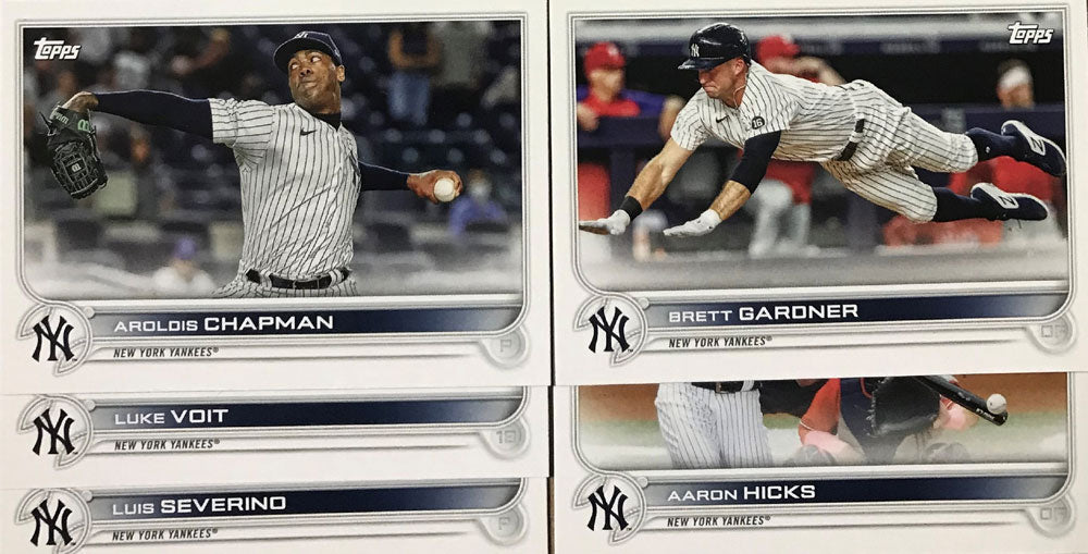  New York Yankees 2022 Topps Complete Mint Hand Collated 26 Card  Team Set Featuring Aaron Judge and Gerrit Cole Plus Rookie Cards and Others  : Collectibles & Fine Art