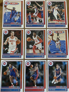 Detroit Pistons 2021 2022 Hoops Factory Sealed Team Set with Rookie cards of Cade Cunningham, Isaiah Livers and Luka Garza