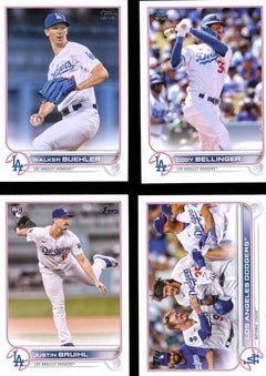 Los Angeles Dodgers / 2022 Topps Baseball Team Set (Series 1 and 2) with  (22) Cards. PLUS 2021 Topps Dodgers Baseball Team Set (Series 1 and 2) with