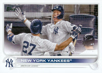 New York Yankees 2022 Topps Complete Mint Hand Collated 26 Card Team Set Featuring Aaron Judge and Gerrit Cole Plus Rookie Cards and Others
