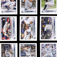 New York Yankees 2022 Topps Complete Mint Hand Collated 26 Card Team Set Featuring Aaron Judge and Gerrit Cole Plus Rookie Cards and Others