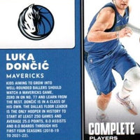 Luka Doncic 2022 2023 Donruss Complete Players Series Mint Insert Card #2