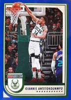 Giannis Antetokounmpo 2022 2023 NBA Hoops Series Mint BLUE Parallel Version Card #44
