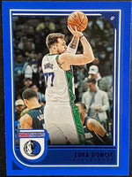 Luka Doncic 2022 2023 Panini Hoops Basketball Series Mint BLUE Parallel Version Card #119
