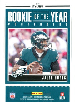 Jalen Hurts 2020 Panini Contenders Rookie of the Year Series Mint Card