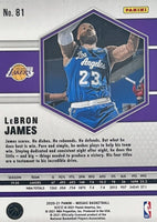 LeBron James 2020 2021 Panini Mosaic Basketball Series Mint Card #81
