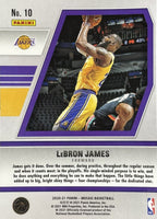 LeBron James 2020 2021 Panini Mosaic Basketball Will To Win Series Mint Insert Card #10
