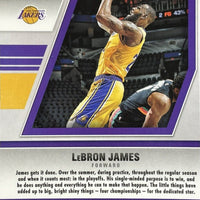 LeBron James 2020 2021 Panini Mosaic Basketball Will To Win Series Mint Insert Card #10