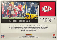 Patrick Mahomes II 2020 Score Deep Dive Series Card #DD-PM
