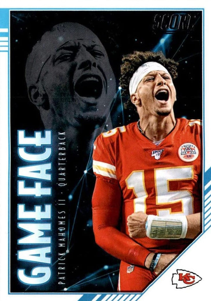 Patrick Mahomes II 2020 Panini Score Game Face Series Mint Card GF-PM